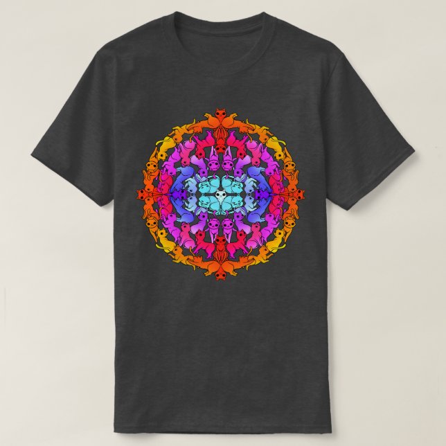 Mandala Cat T-Shirt (Design vorne)