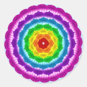Mandala Chakra Runder Aufkleber