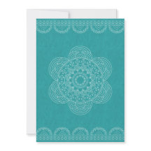 Mandala Chic Hipster 40. Geburtstag Aquamarin Gree