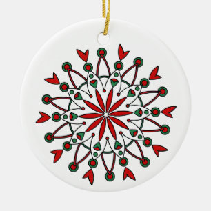 Mandala Christmas Ornament
