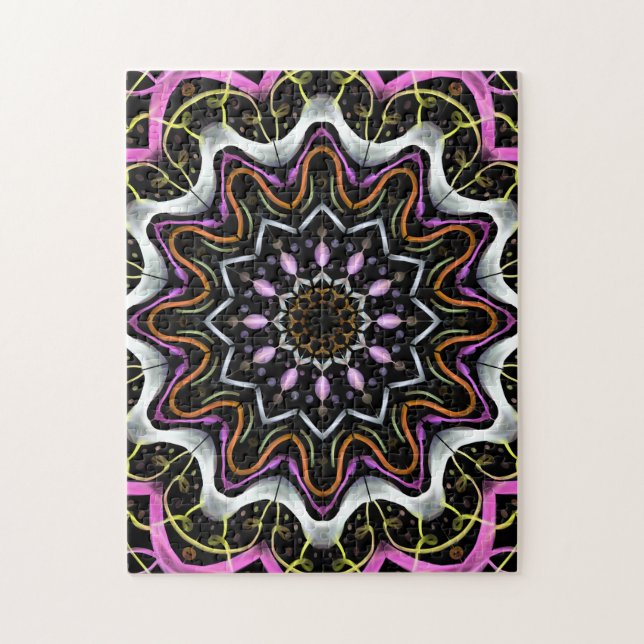 Mandala Circle Art Bright Creative Pattern Puzzle (Vertikal)