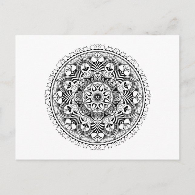 Mandala Circle Postkarte (Vorderseite)