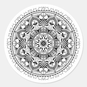 Mandala Circle Runder Aufkleber