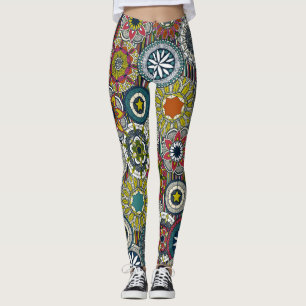 Mandala Cirque Festival Streifen Leggings