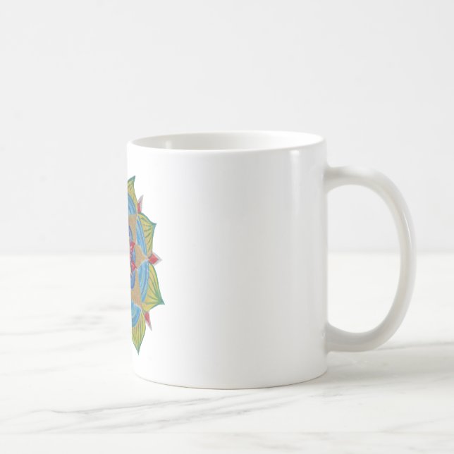 Mandala Classic White Tasse (Rechts)