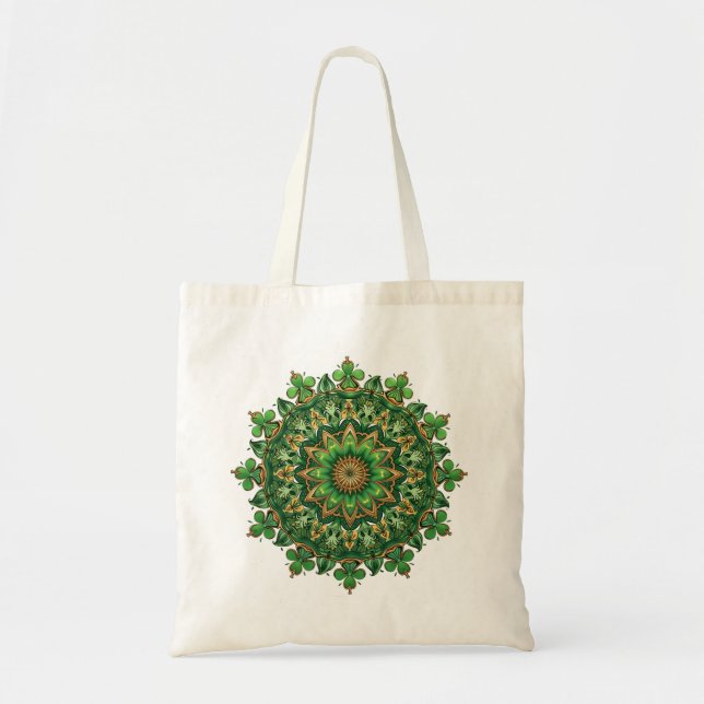 Mandala Clover Tragetasche (Vorne)