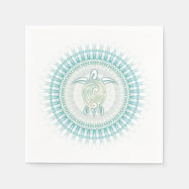 Mandala Coastal Serviette (Vorderseite)