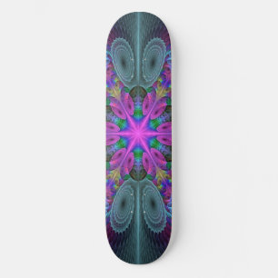 Mandala Colorful Spirituelles Fraktal Kunst, Dicht Skateboard
