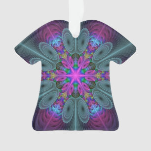 Mandala Colorful Strickendes Fraktal Kunst Kaleido Ornament