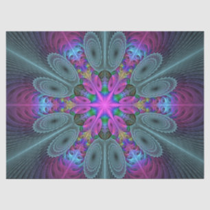 Mandala Colorful Strickendes Fraktal Kunst Kaleido Seidenpapier