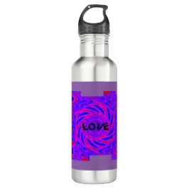 Mandala-colorpink-blau-LIEBE-Kaleidoskop RMDESIGN Edelstahlflasche