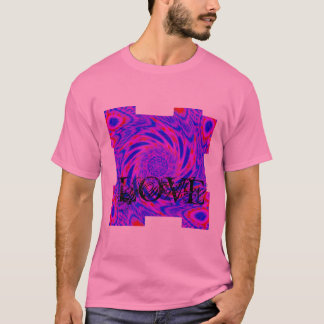 Mandala-colorpink-blau-LIEBE-Kaleidoskop RMDESIGN T-Shirt
