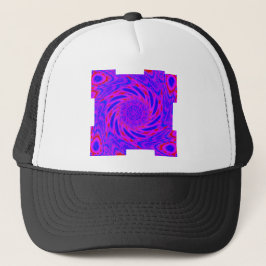 Mandala-colorpink-blau-LIEBE-Kaleidoskop RMDESIGN Truckerkappe