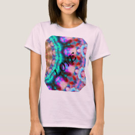Mandala-colorpink-rot-blau-kaleidoskop rm T-Shirt