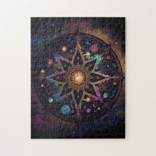 Mandala Cosmic Visionary Art Jigsaw Puzzle