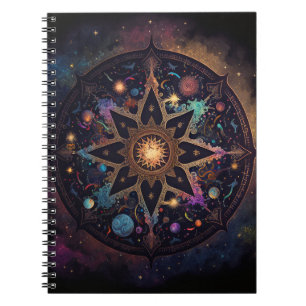 Mandala Cosmic Visionary Art Notebook Notizblock