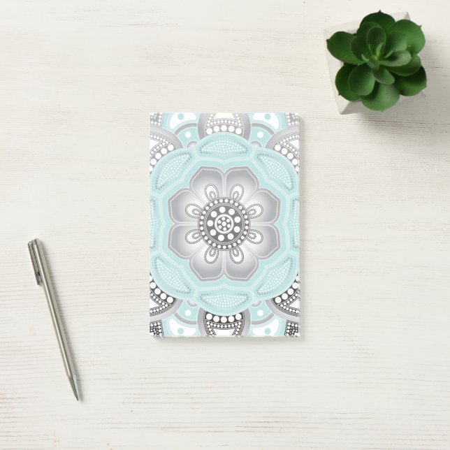 Mandala Creation, alle Punkte für eine 1 Post-it Klebezettel (Büro)