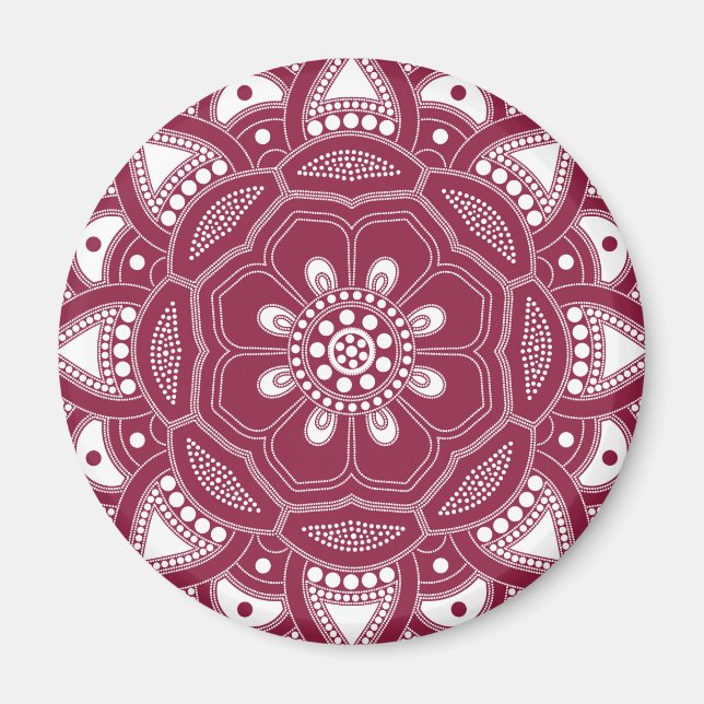 Mandala Creation, alle Punkte für eine 8 Magnet (Vorne)