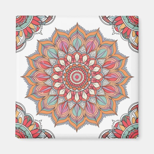 Mandala da Harmonia (Calmante e Tranquilizante) Magnet (Vorne)