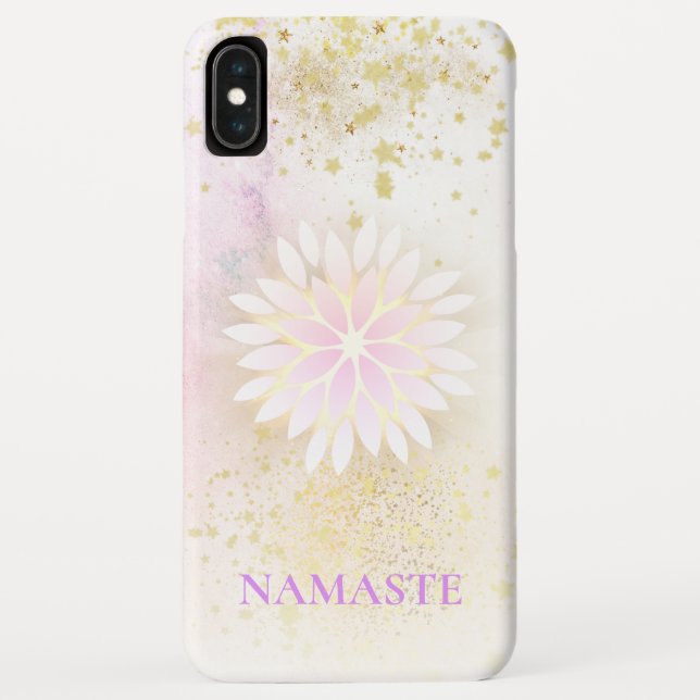*~* Mandala Dahlia Pastel Lavender Peach AP2 Case-Mate iPhone Hülle (Rückseite)