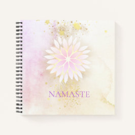 *~* Mandala Dahlia Pastel Lavender Peach AP2 Notizbuch