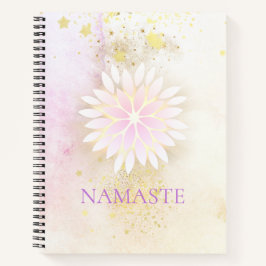 *~* Mandala Dahlia Pastel Lavender Peach AP2 Notizbuch
