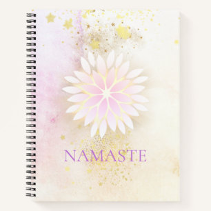 *~* Mandala Dahlia Pastel Lavender Peach AP2 Notizbuch