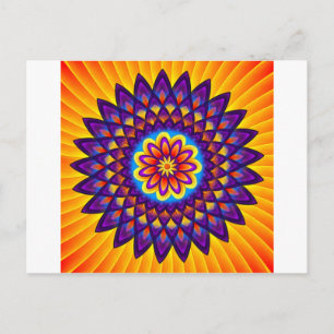 Mandala Dahlia Postkarte