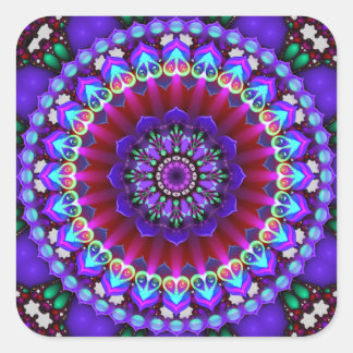 Mandala - Daily Focus 1.28.2018 Quadratischer Aufkleber
