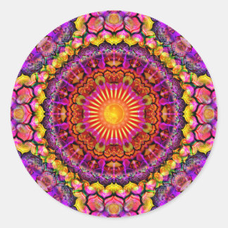 Mandala ~ Daily Focus 2.13.2020 Runder Aufkleber