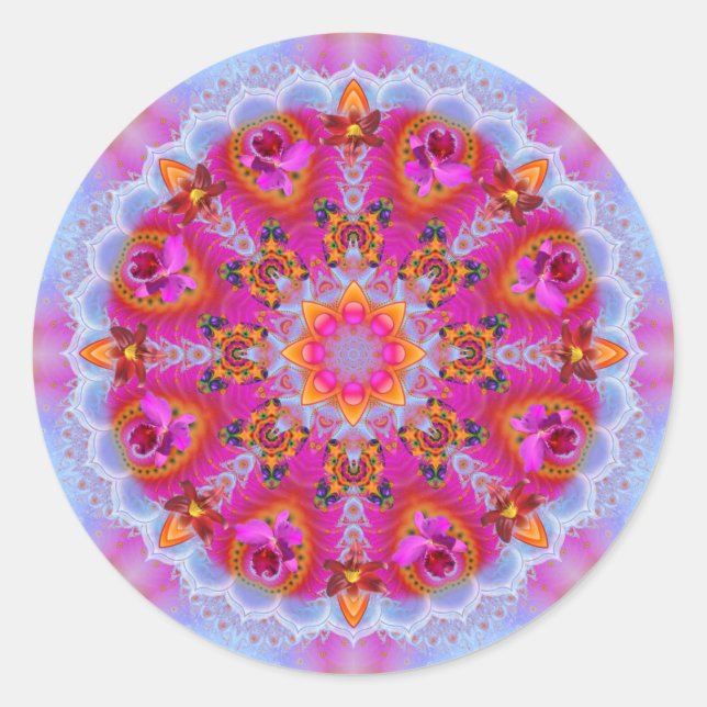 Mandala ~ Daily Focus 7.4.2019 Runder Aufkleber (Vorderseite)