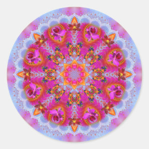 Mandala ~ Daily Focus 7.4.2019 Runder Aufkleber