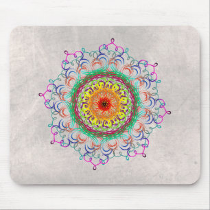 Mandala Damask Yoga Meditation Holistic Mousepad