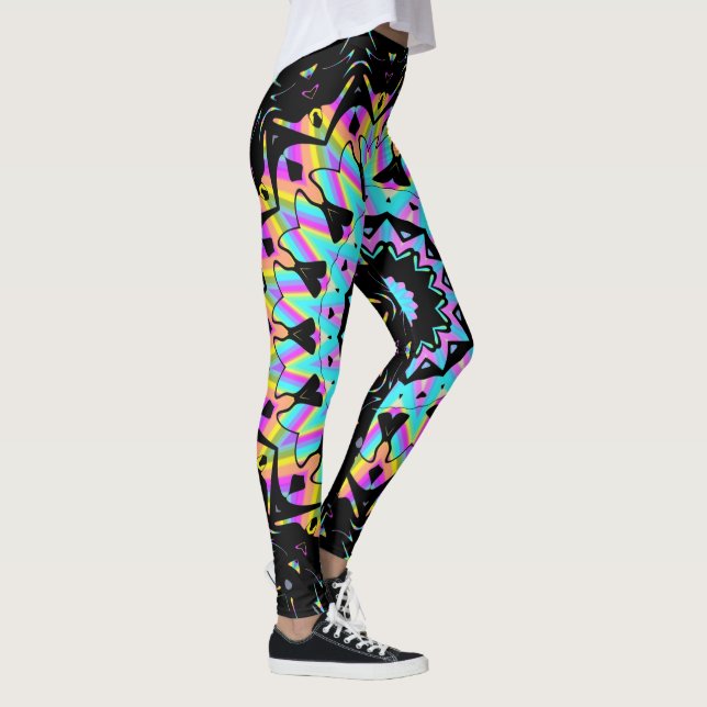 Mandala-Dampfwave Leggings (Rechts)