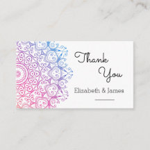 Mandala Dankeschön Card