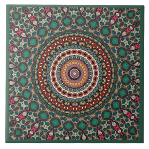 Mandala-Dekor Fliese