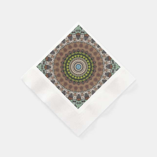 Mandala-Dekor  Serviette (Ecke)