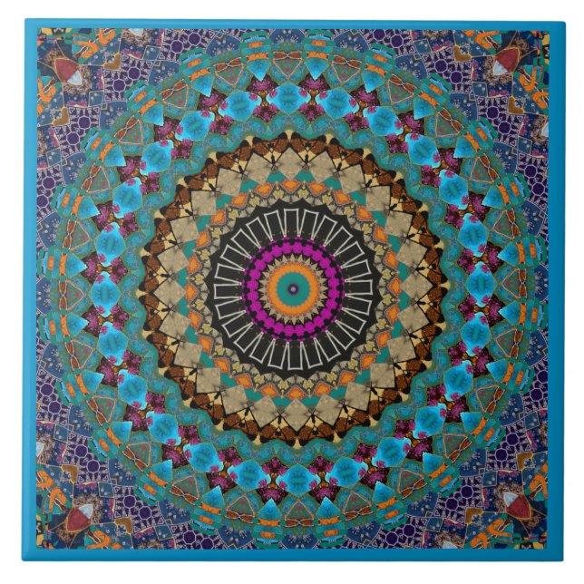 Mandala-Dekorationskeramikfliese Fliese (Vorderseite)