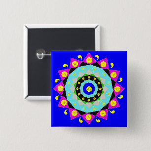 Mandala: Dekorative Schaltfläche Button