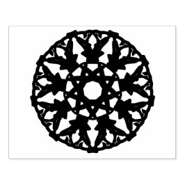 Mandala- dekoratives Muster in Rund Gummistempel