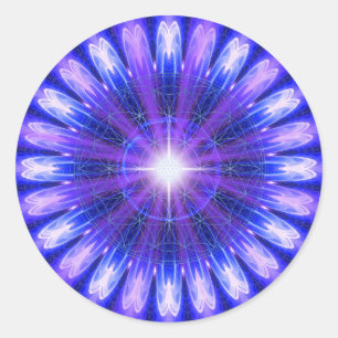 Mandala der Intuition Runder Aufkleber