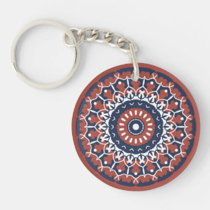 Mandala Design Acryl-Schlüsselanhänger Schlüsselanhänger