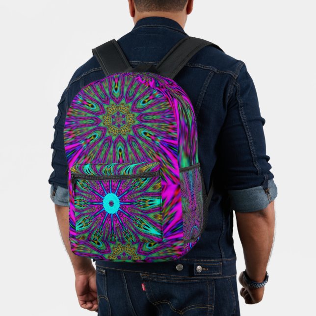 Mandala-Design Bedruckter Rucksack (Insitu (Modell))