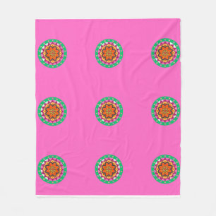 Mandala-Design-Decke Fleecedecke