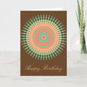Mandala Design Geburtstag Indianer Karte