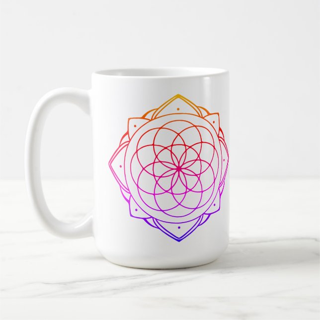 Mandala-Design-Kaffeetasse Kaffeetasse (Links)
