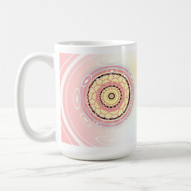 Mandala-Design-Kunst Kaffeetasse (Links)