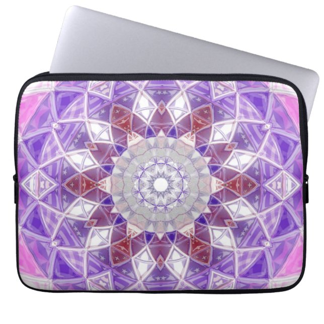 Mandala-Design Laptopschutzhülle (Vorderseite)