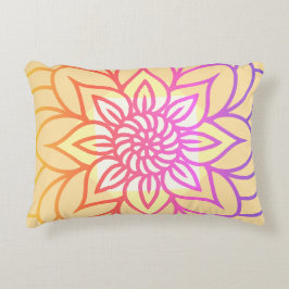 Mandala Design Lichtfarbe Dekokissen