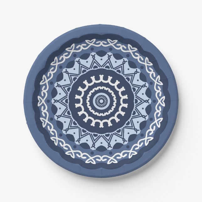Mandala Design Paper Teller (Vorderseite)